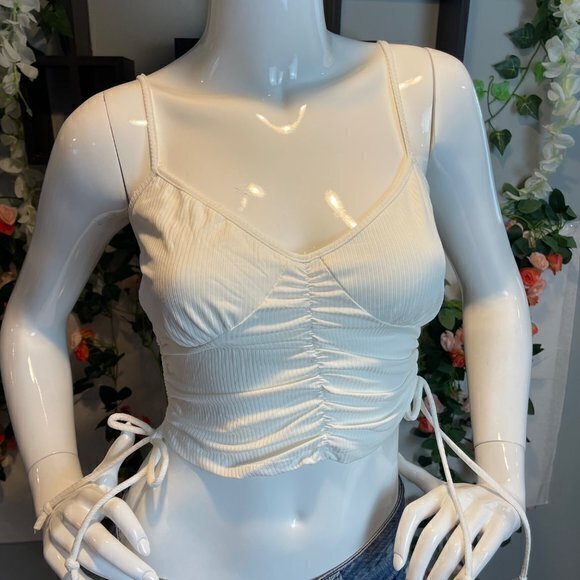Heart Hips Ruched Detail Cami White Size M‎ RefFNB - Picture 7 of 10
